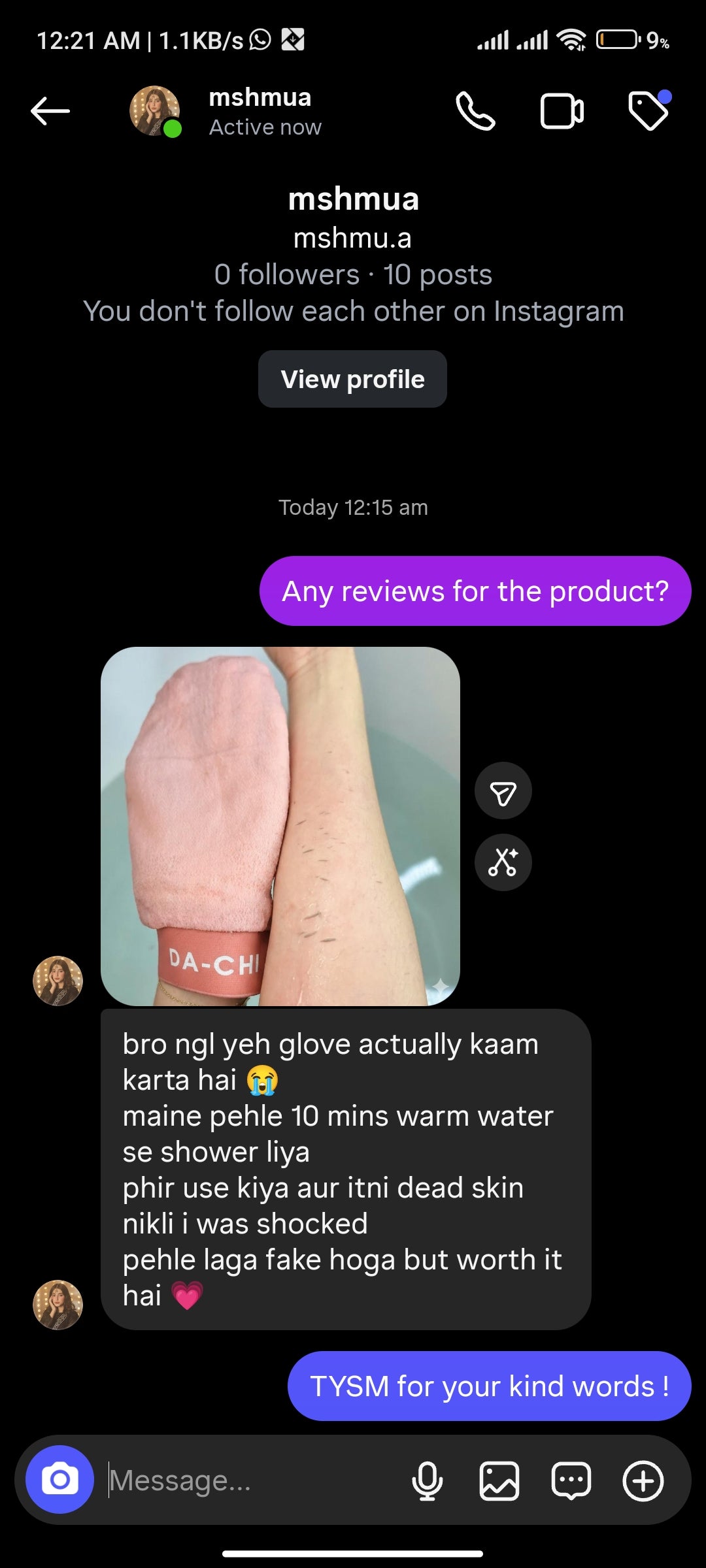 DA-CHI Exfoliating Glove